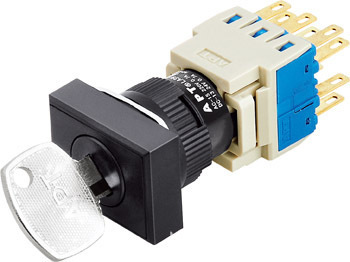 上海韦年电气φ16 LA39-G系列按钮 矩形三位置自复位钥匙钮的全面解析